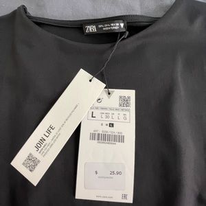 Zara women’s body suit long sleeve, never been worn w/ tags